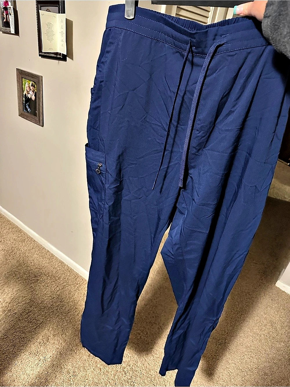 Purple label by healing hands  Scrub Pant woman’s  Blue  Pants